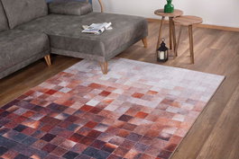 Conceptum Jazz Chenille Marrón AL 154 Alfombra 150x230 cm Poliéster Suave y Duradera